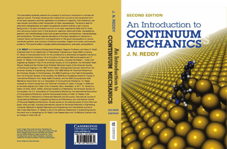 An Introduction to Continuum Mechanics Reddy 2nd جلد | PDF