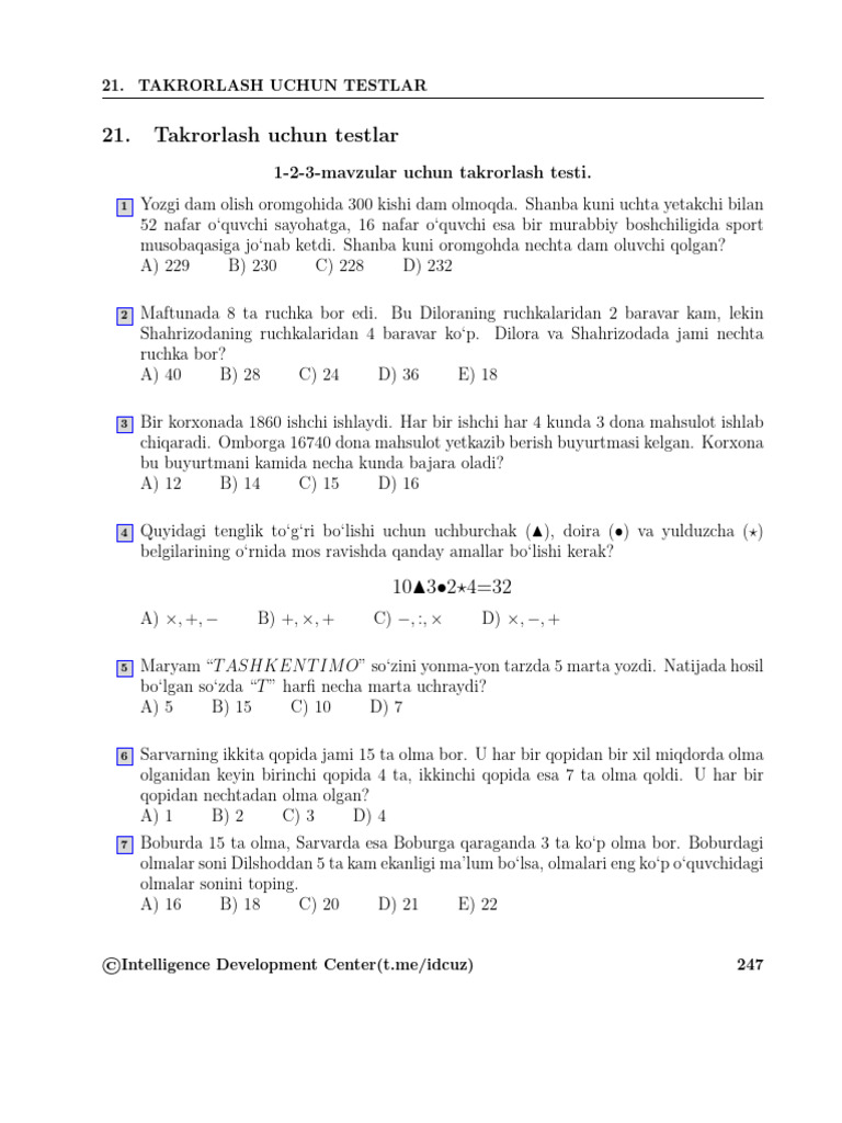 1 4 Test | PDF