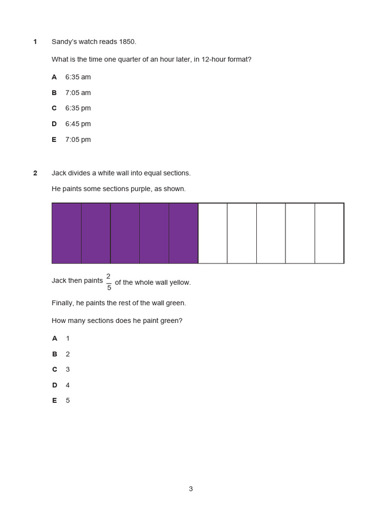 Exam Test | PDF | Length | Litre