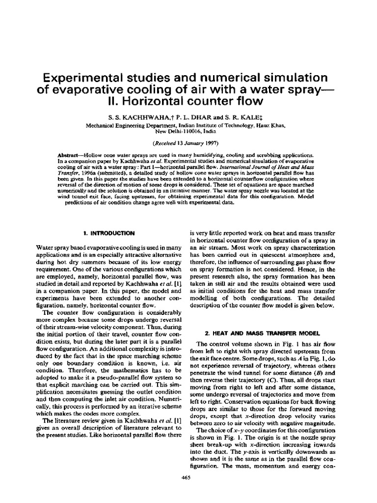 Experimental Studies and Numerical Simul | PDF
