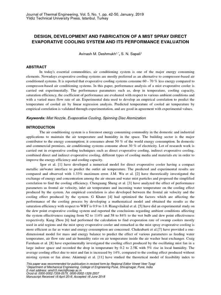 Design Development and Fabrication of A | PDF | Humidity | Flow Measurement