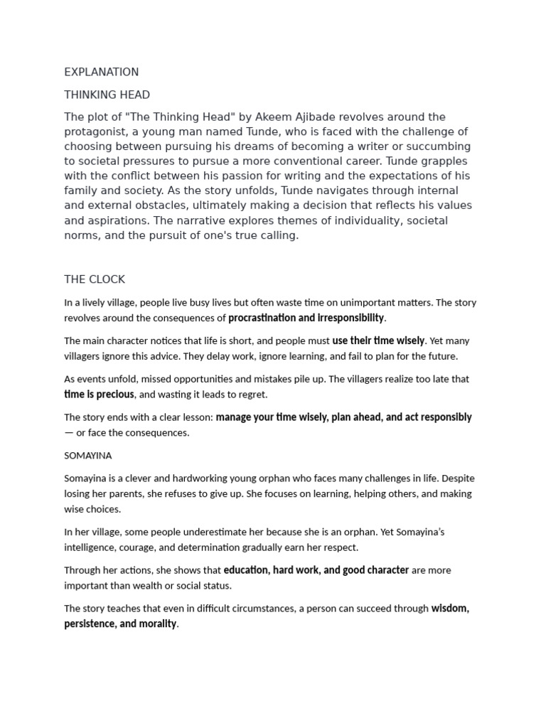 Explanation of Books | PDF
