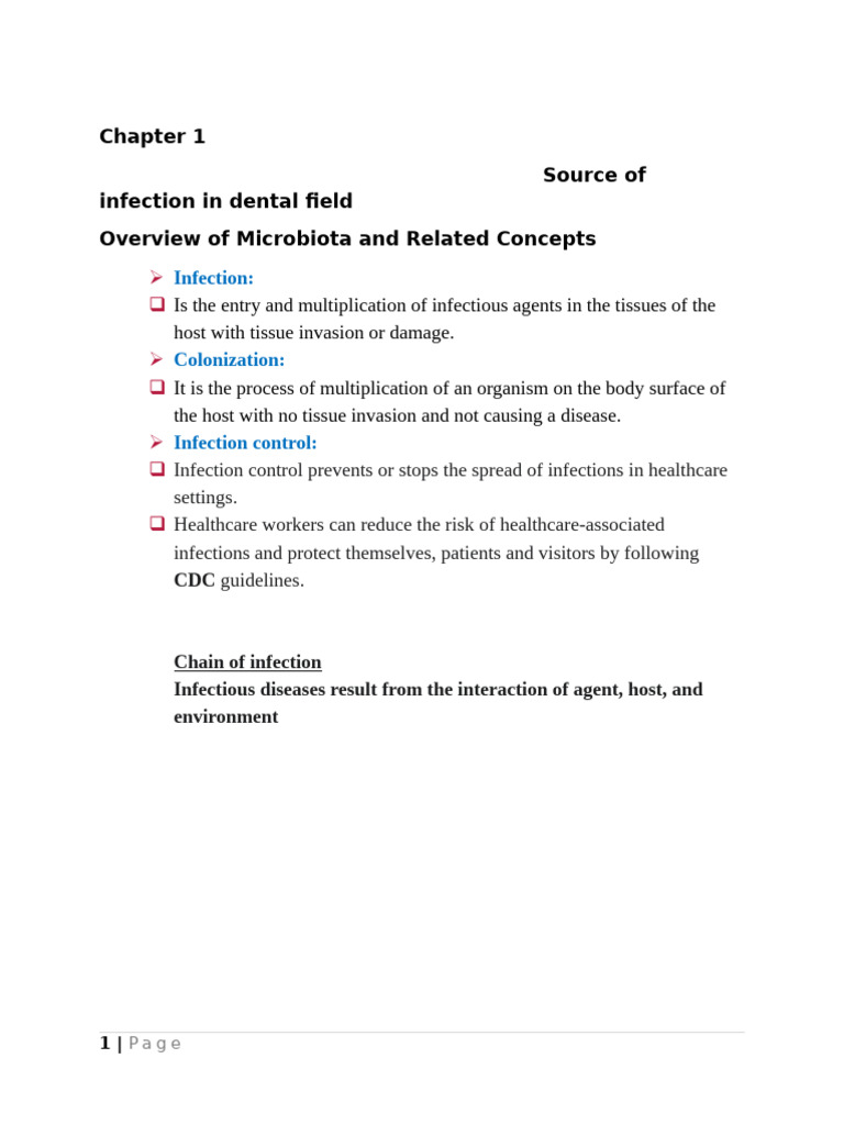 Source of Infection Control Notes | PDF | Infection | Microorganism