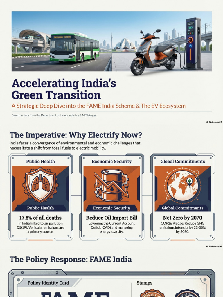 India S EV Transition Strategy FAME and The Future | PDF