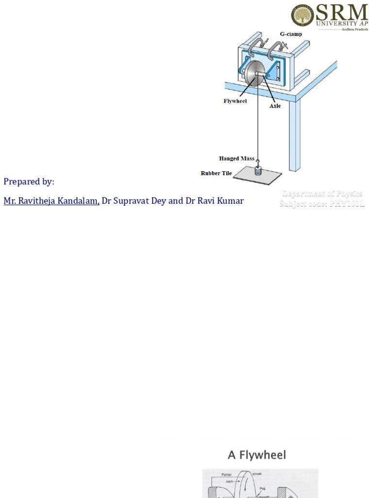 Moment of Inertia of A Flywheel - New | PDF