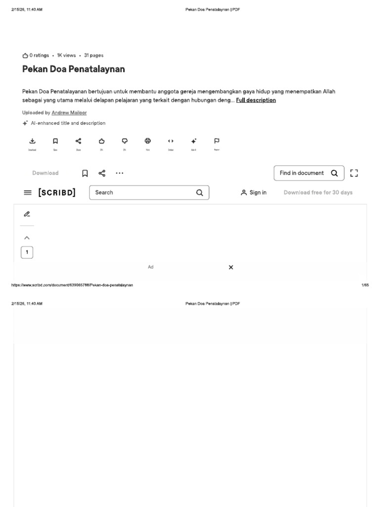 Bacaan PD | PDF