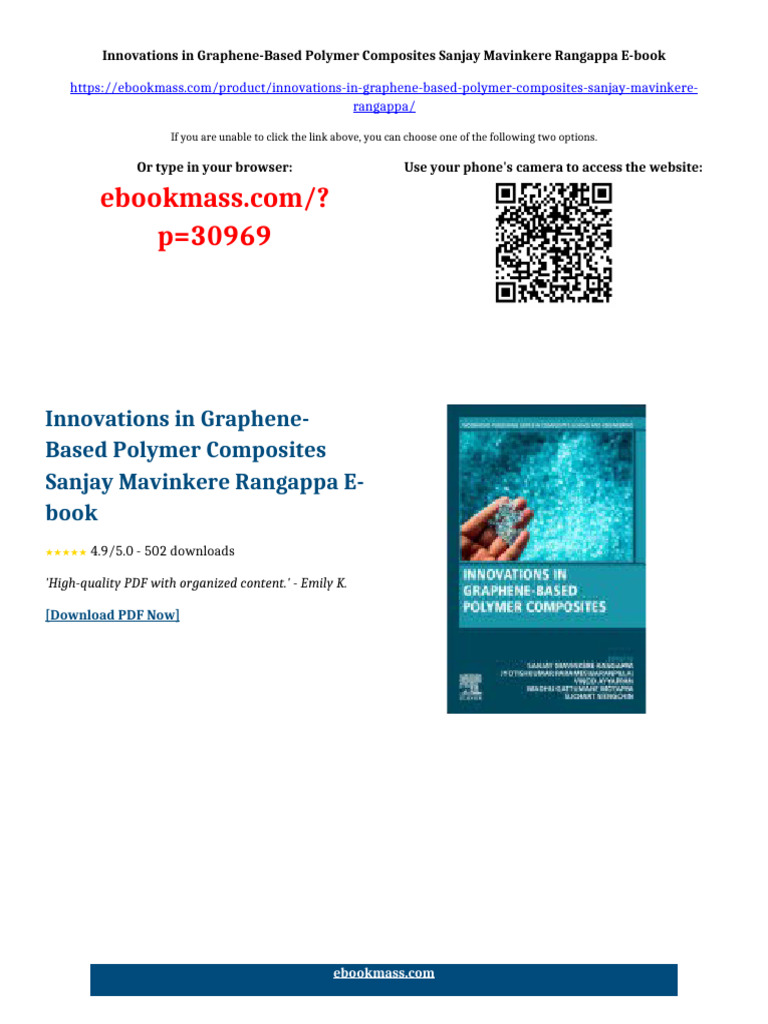 Innovations in Graphene-Based Polymer Composites Sanjay Mavinkere ...