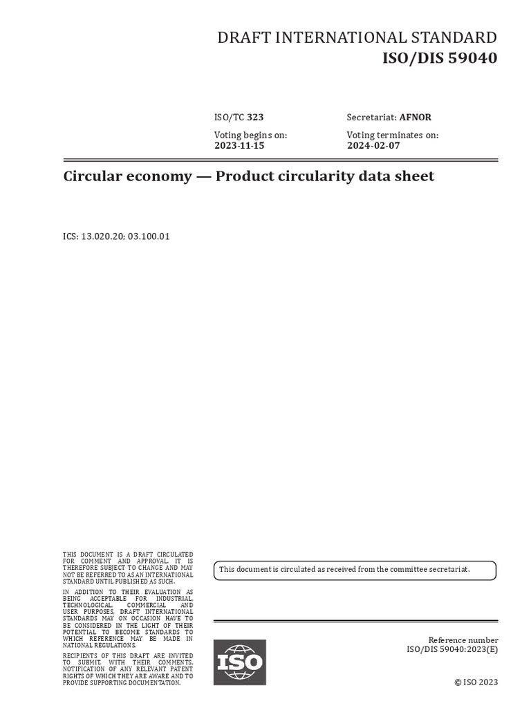 ISO DIS Unlocked | PDF | International Organization For Standardization ...