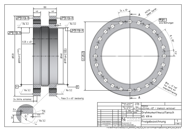 020.010.050 - 101702644 - 001 - 00 - Torque Measuring Shaft Drawing PDF ...