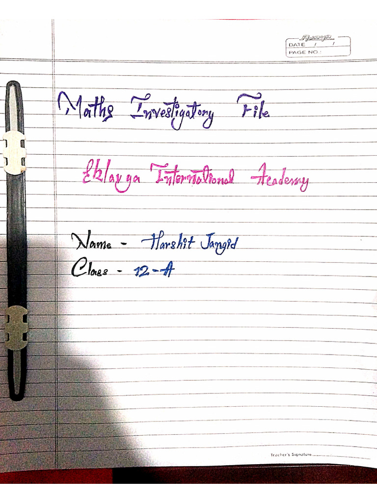 Maths Investigatory File | PDF