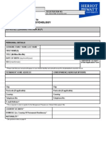 BA Management & Psychology Application Form