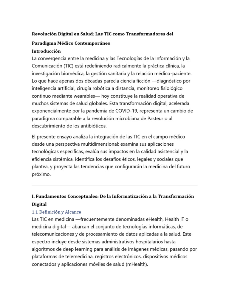 Revolución Digital en Salud | PDF | Tecnología de información y ...