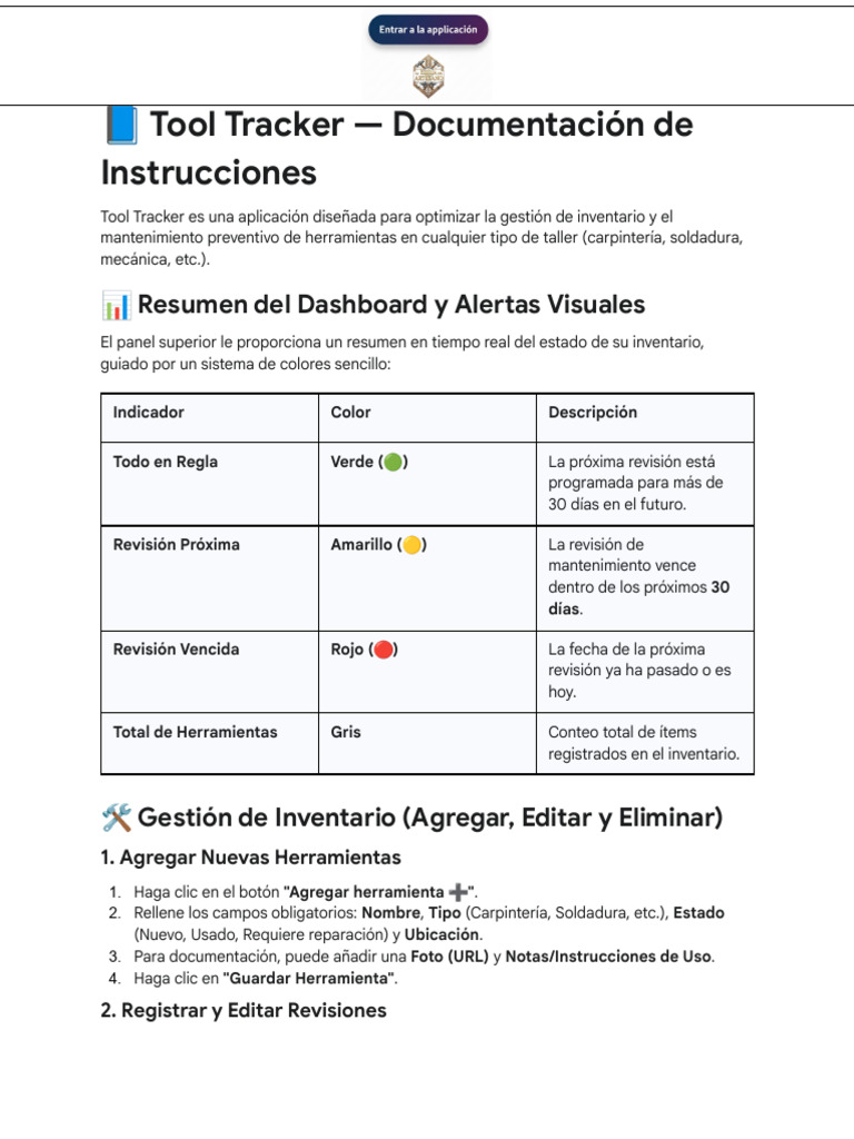 Tool Tracker | PDF | Archivo de computadora | Software