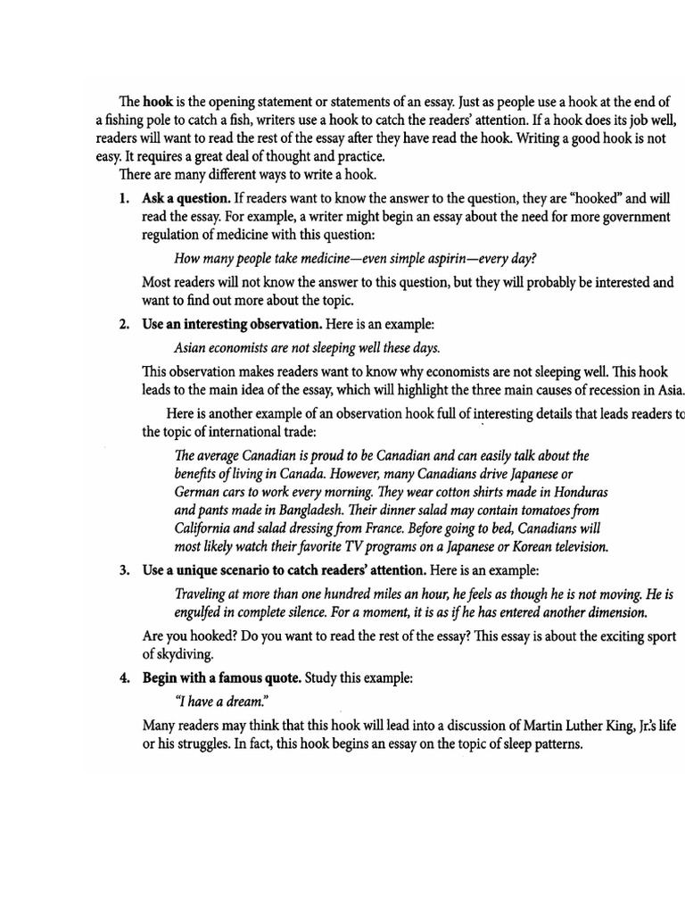 How to Write a Hook | PDF