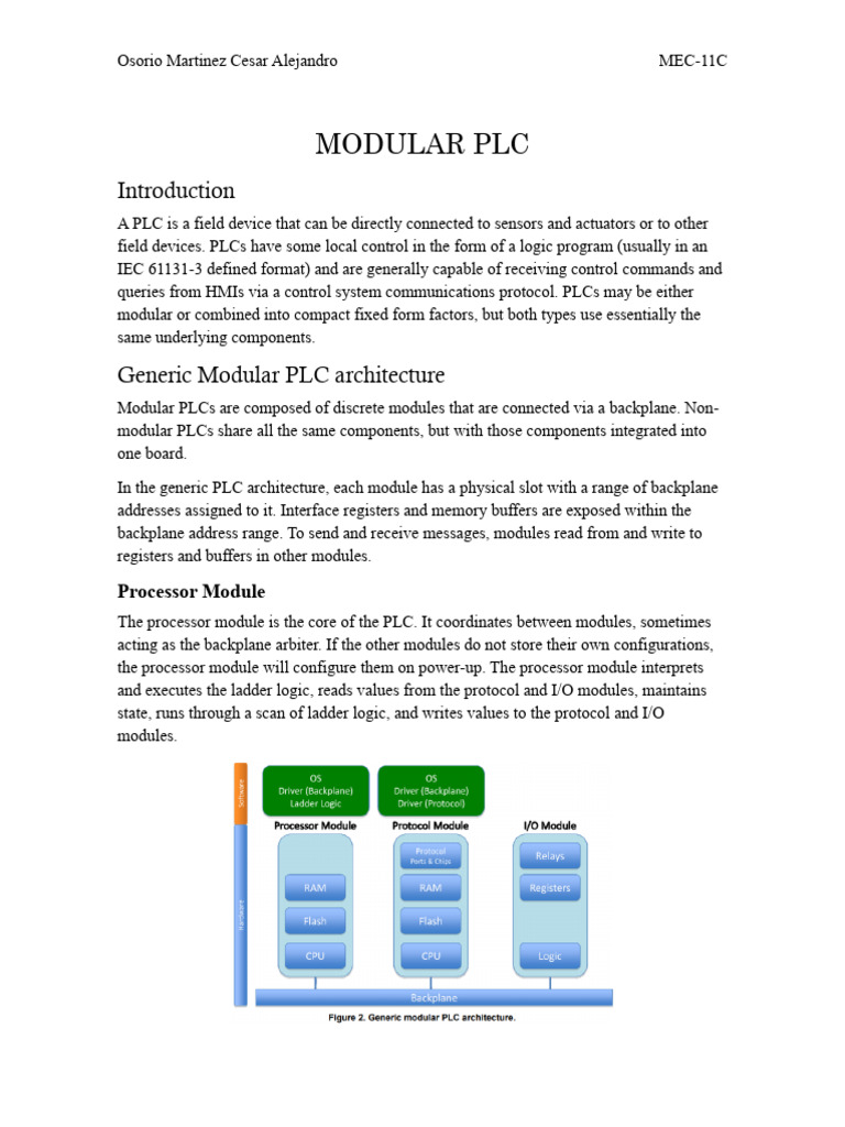 Modular PLC | PDF | Programmable Logic Controller | Computer Engineering