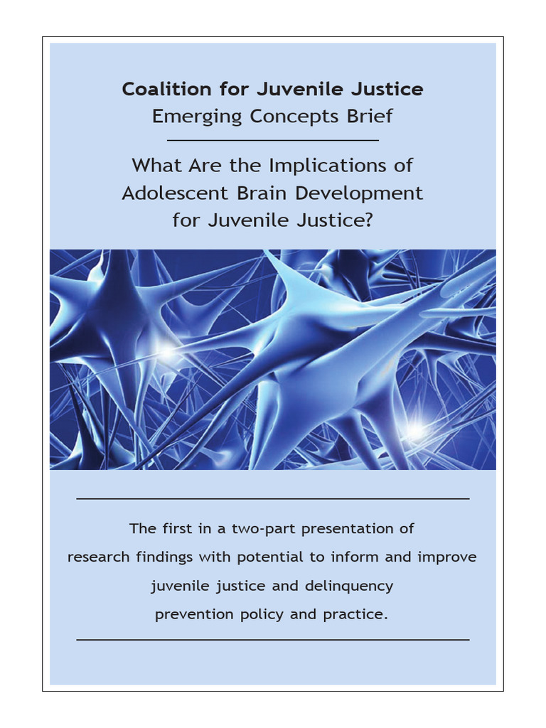 Brain Development and JJ | PDF | Adolescence | Juvenile Delinquency