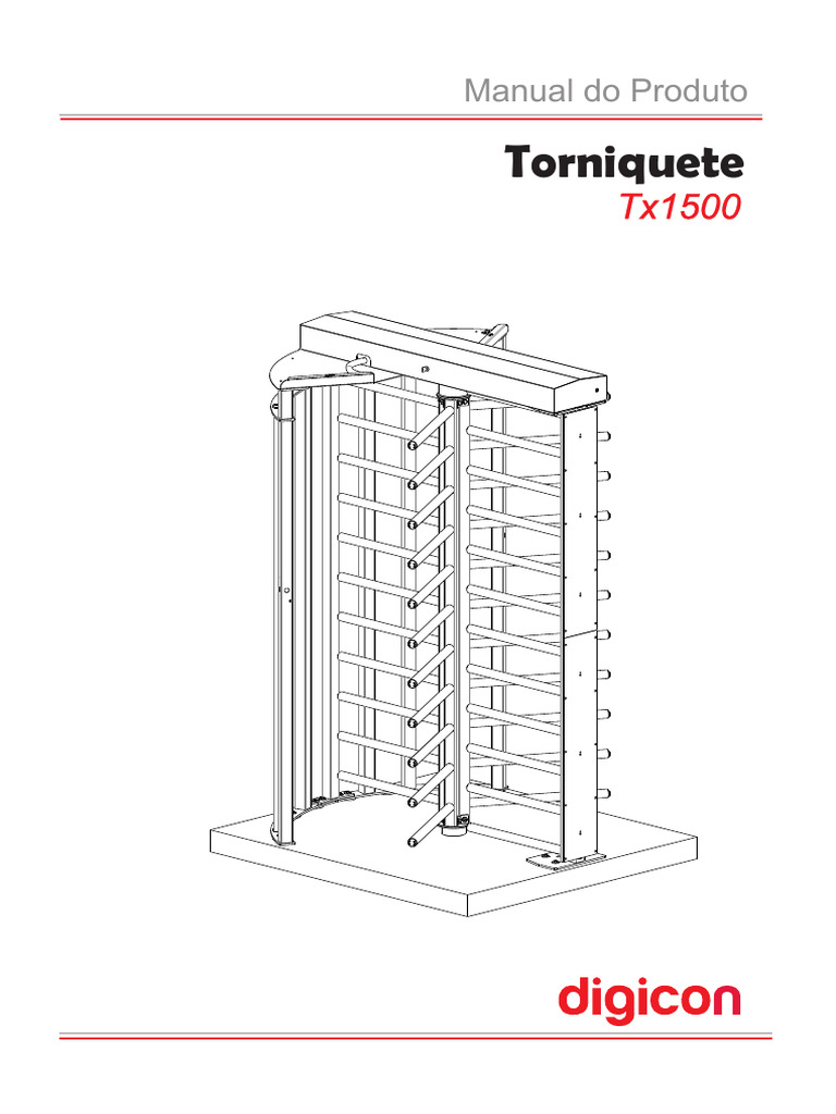 Torniquete TX 1500 Cinza - TX 1500 - Manual | PDF | Relé | Fonte de energia