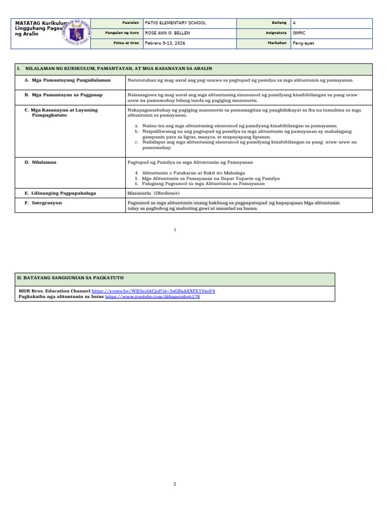 q4 Le GMRC 4 Week 3 | PDF