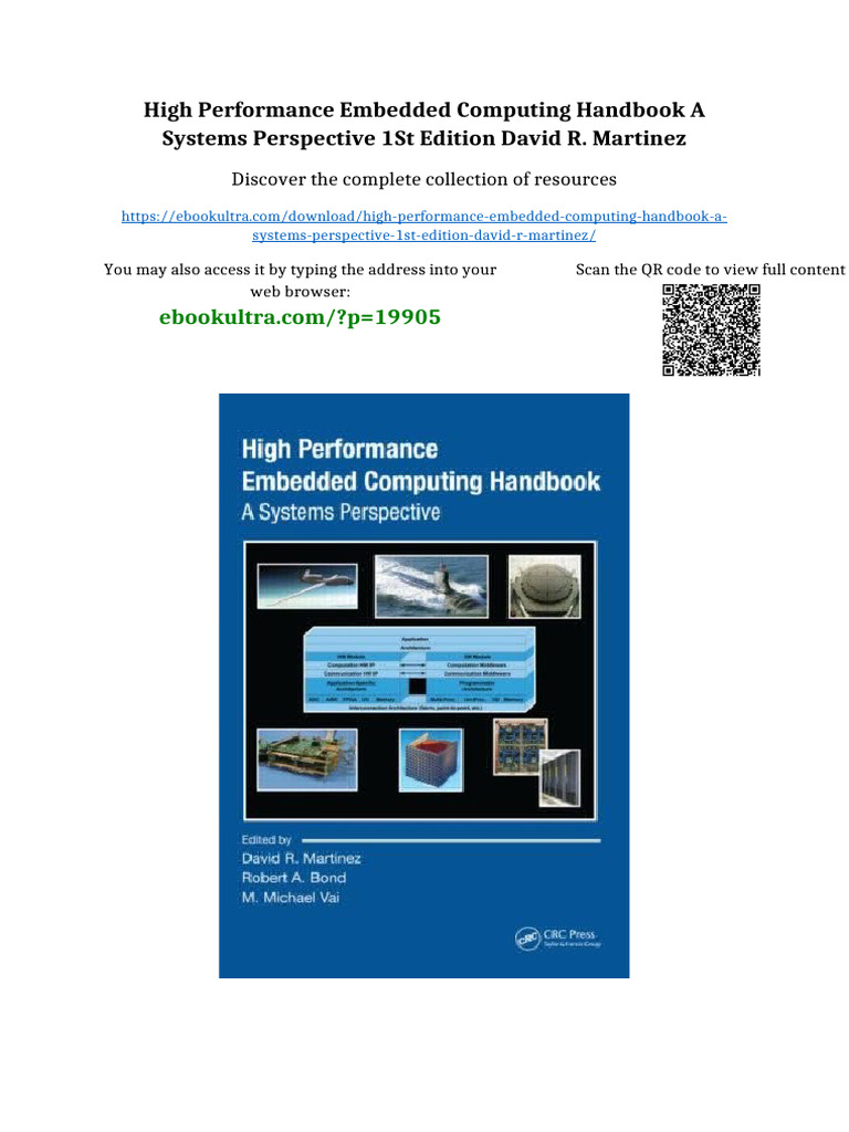 High Performance Embedded Computing Handbook A Systems Perspective 1st ...