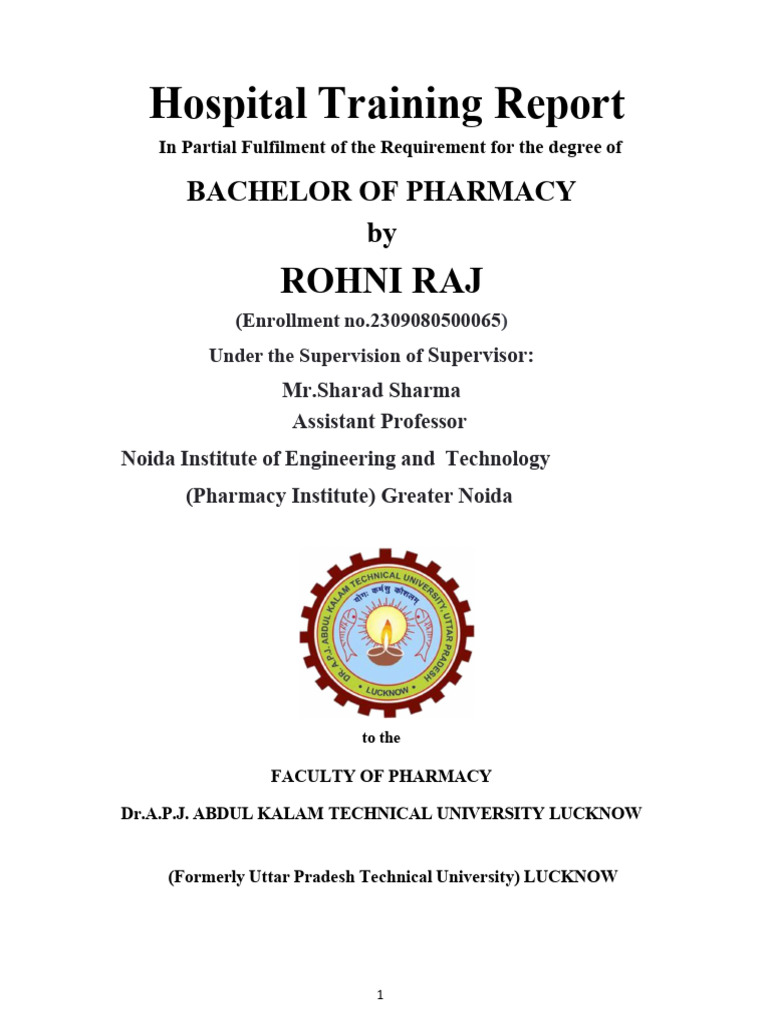 Hospital training certificate by us for | PDF | Injection (Medicine ...