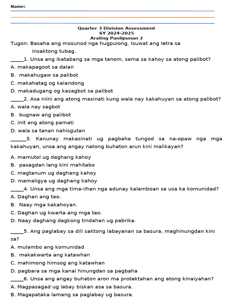 Ap 3rd PT | PDF
