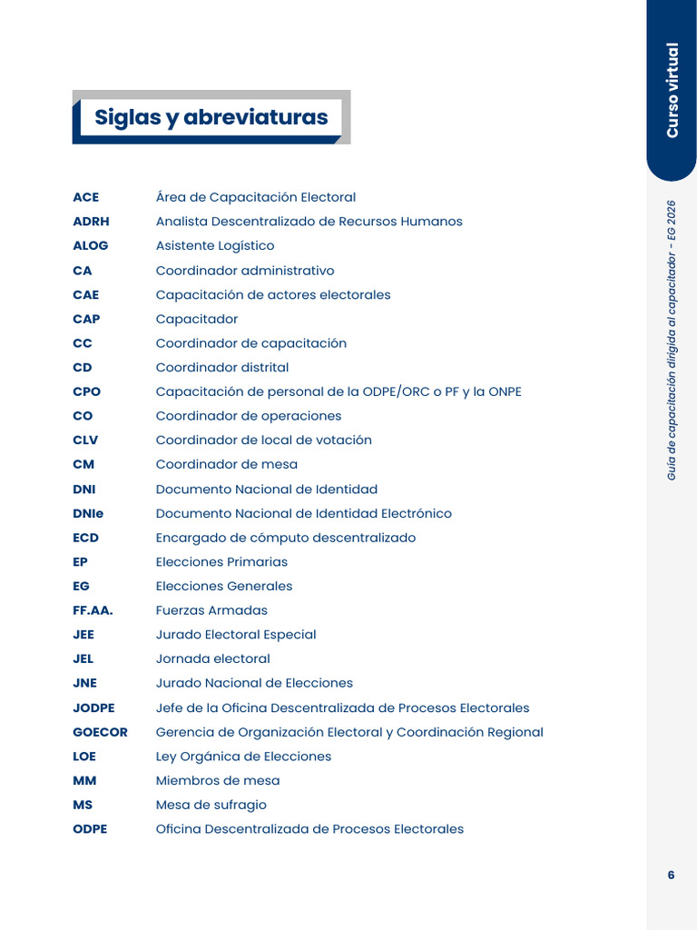 Siglas Onpe | PDF