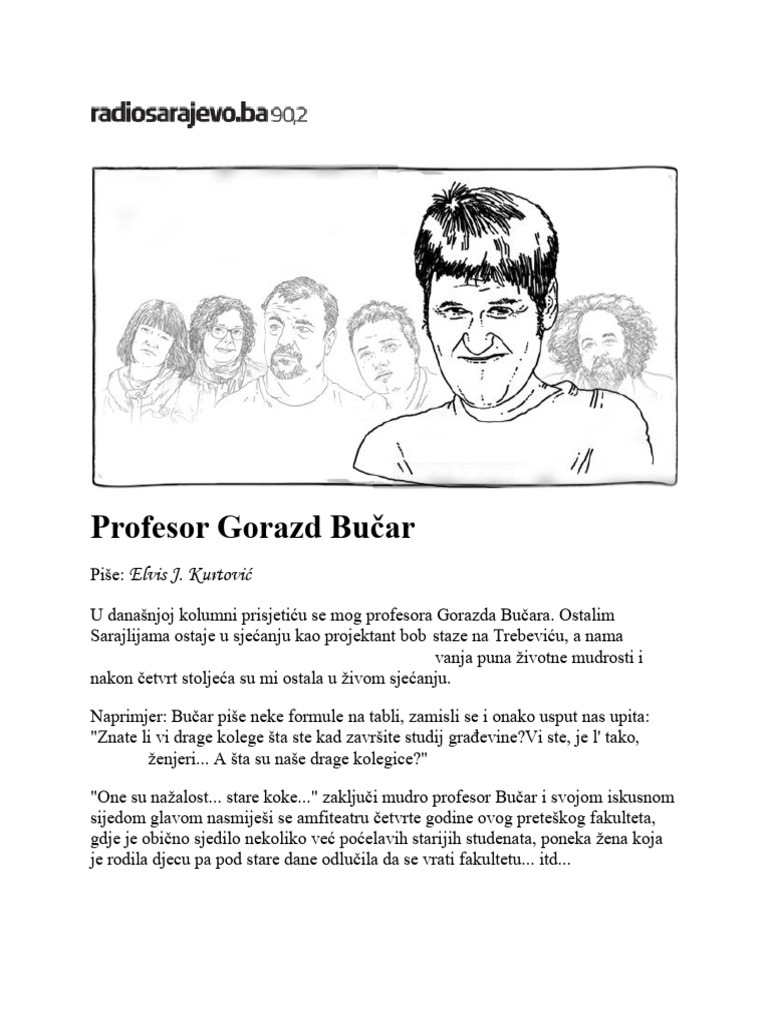Elvis J. Kurtovic - Profesor Gorazd Bucar | PDF