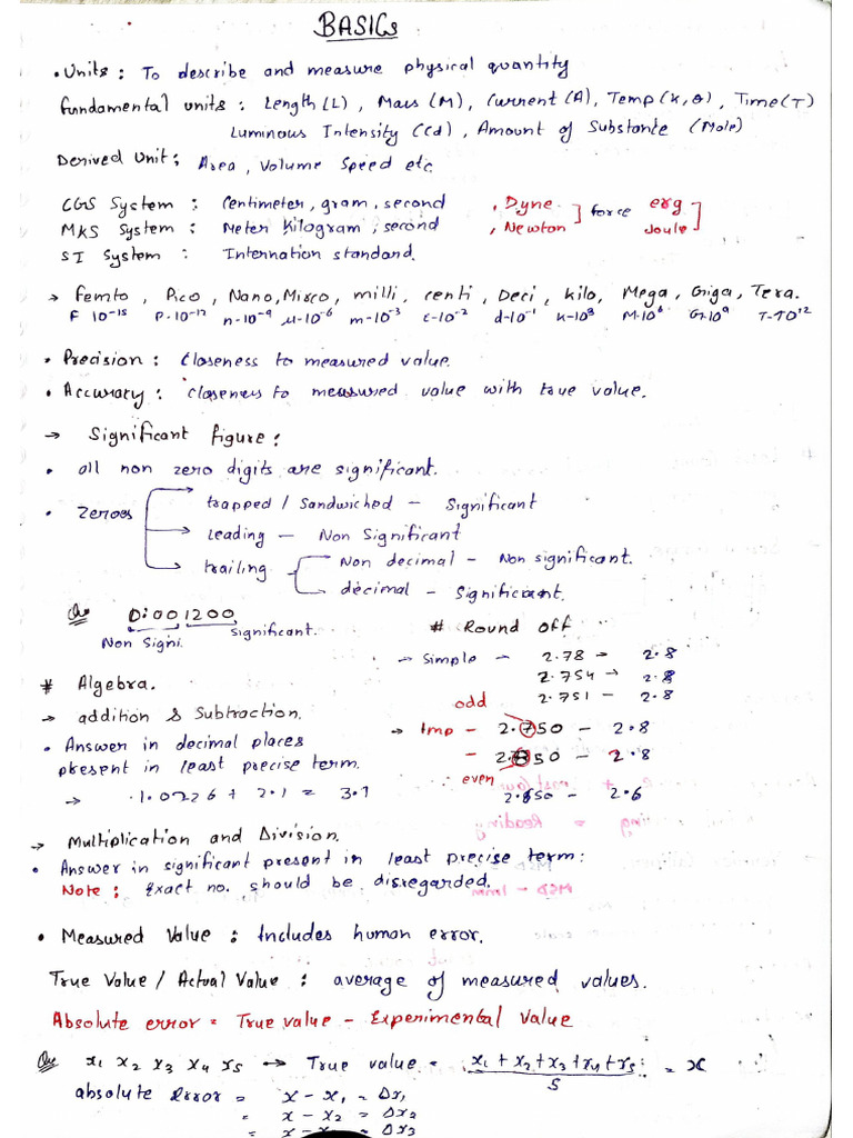 Mechanics Short Notes | PDF