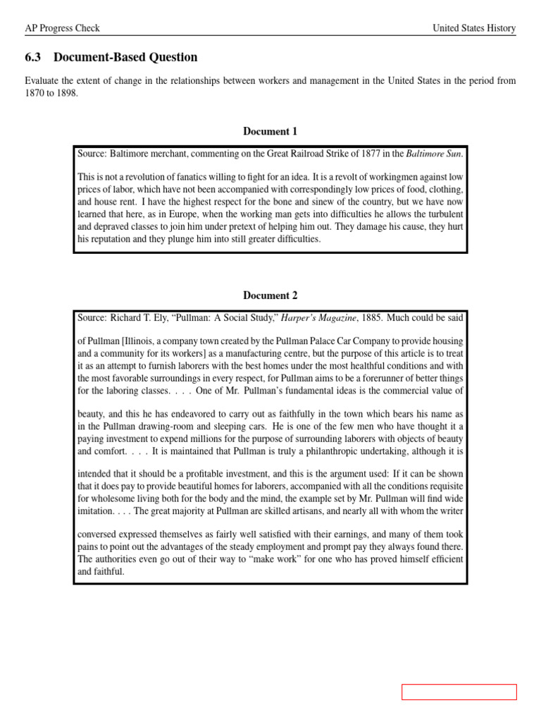 Unit 6 DBQ Practice | PDF | Shoe