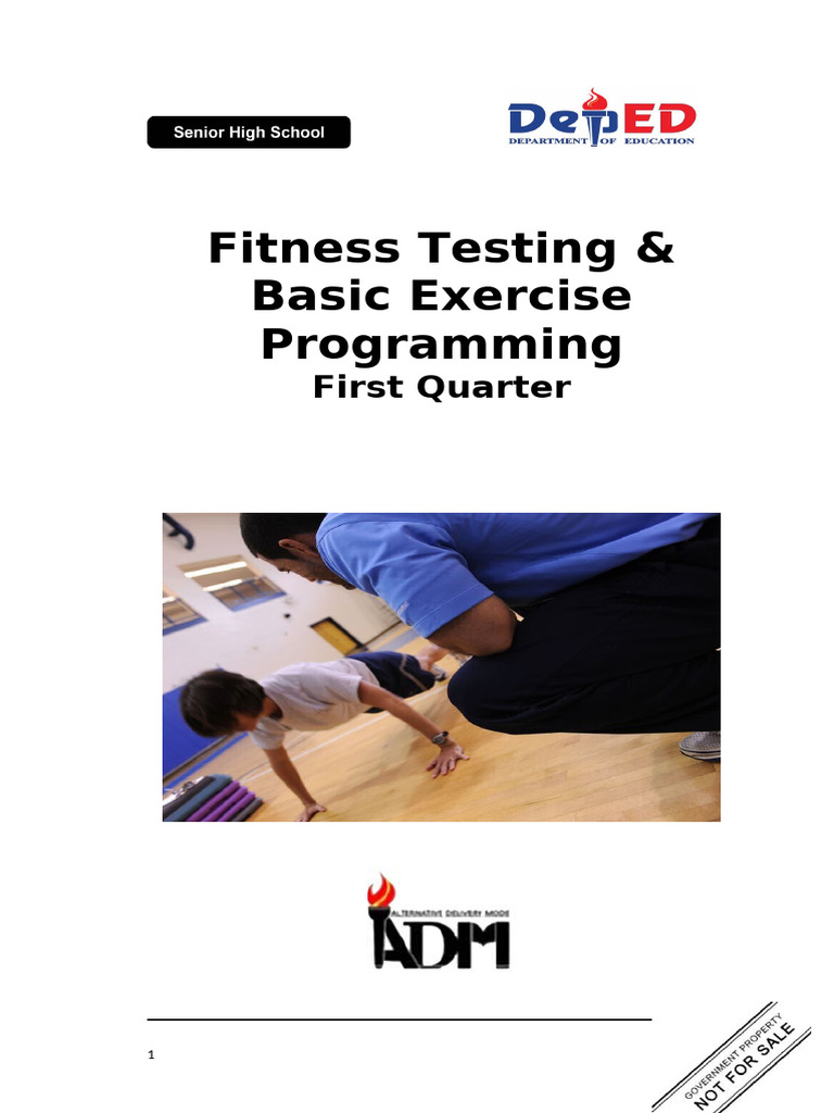 Edited - Modules For Fitness Testing and Basic Exercise Programming ...