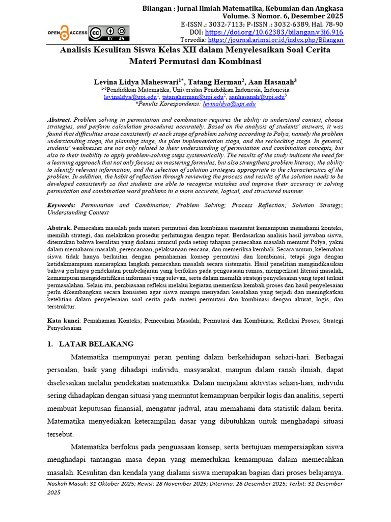 Bilangan Vol+3+No+6!78!90 | PDF