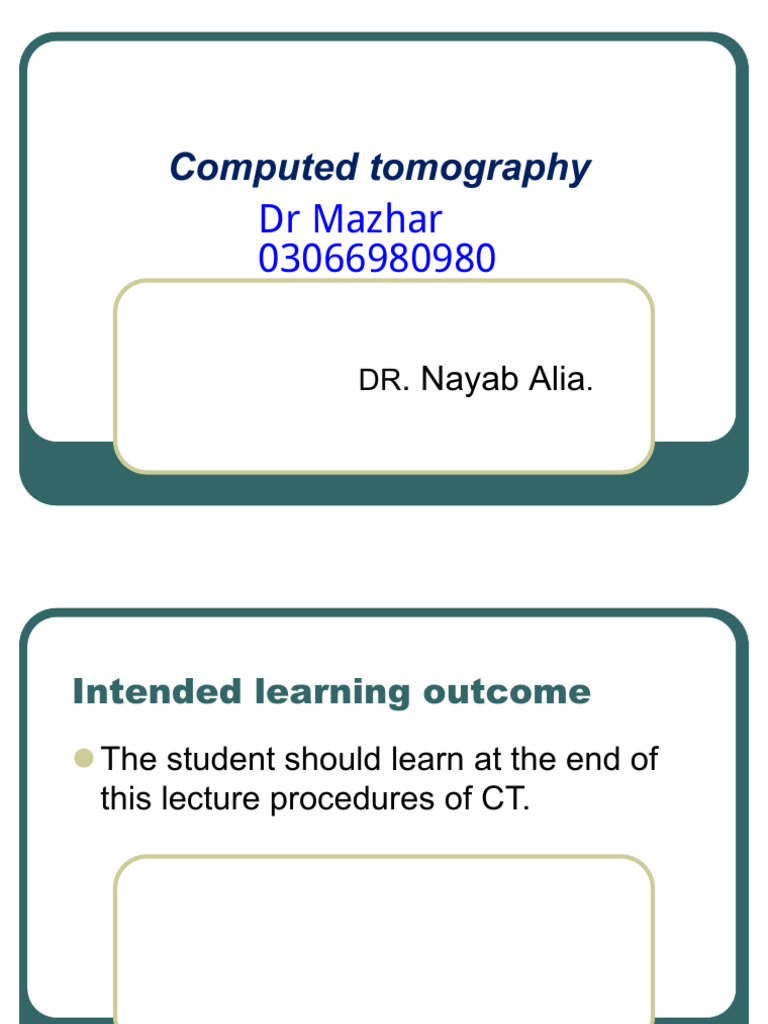 CT Scan .......... DR Mazhar 03066980980 | PDF | Ct Scan | Medical ...
