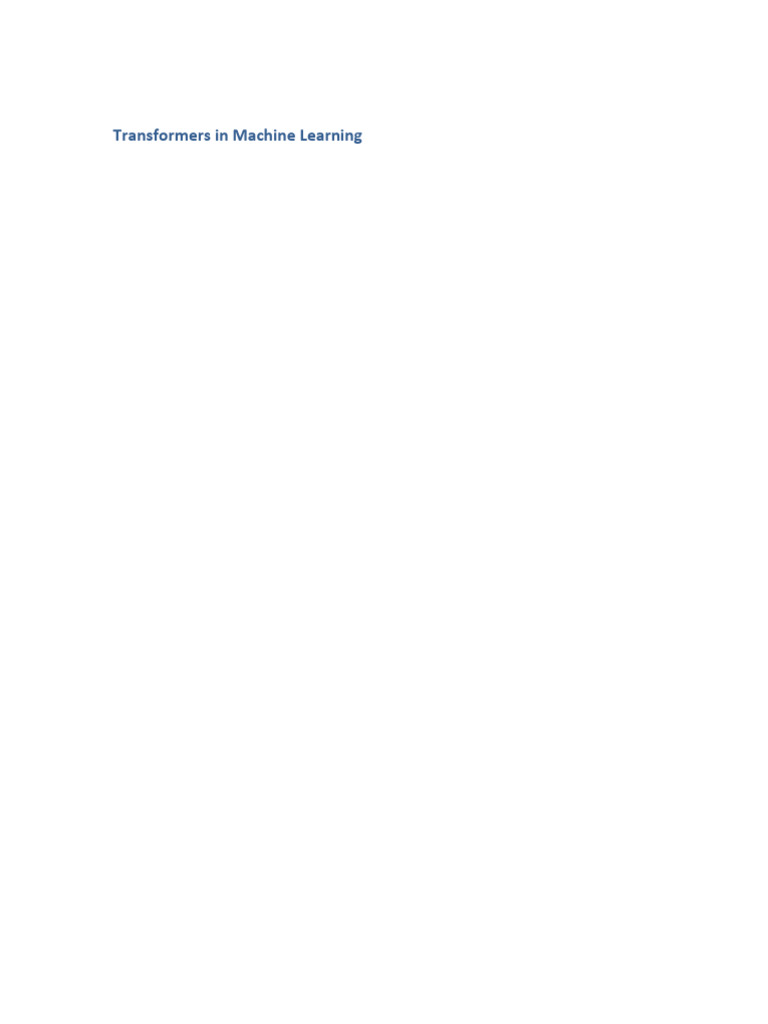 Transformers Explanation | PDF | Computing | Computational Neuroscience