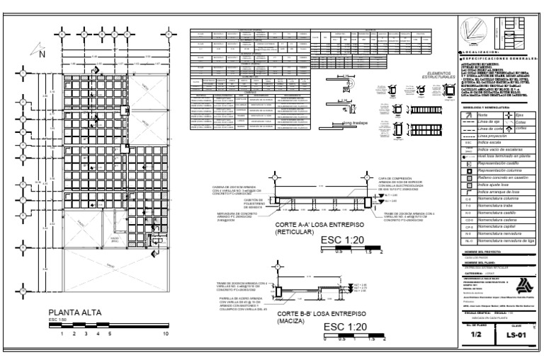 Plano de Losa Reticular | PDF
