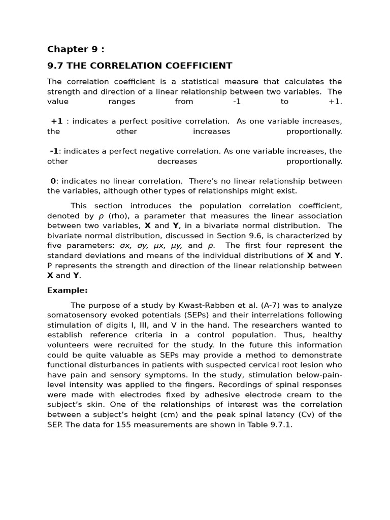 9.7 The Correlation Coefficient 2 | PDF | Regression Analysis ...