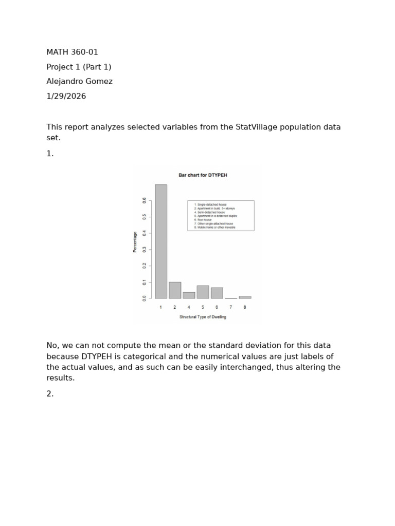 1st Stats Report | PDF
