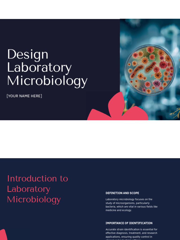 Design Laboratory Microbiology Tamplate | PDF | Microbiology | Laboratories