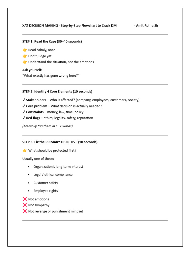 Decision Making Flowchart | PDF