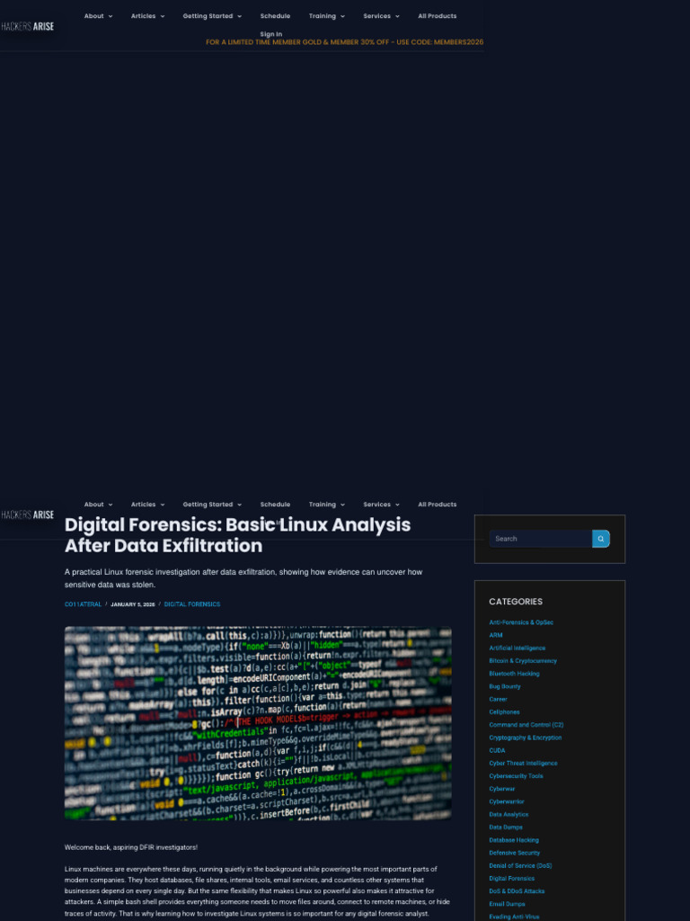 Digital Forensics - Basic Linux Analysis After Data Exfiltration ...