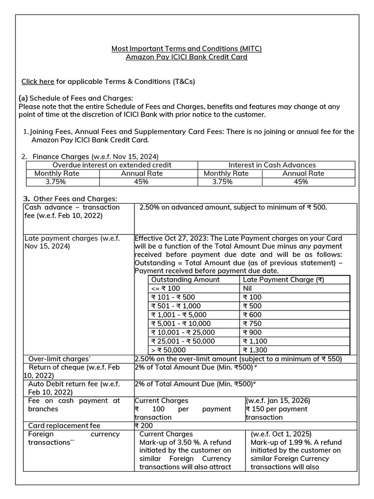 mitc-cc-gk-t (1) | PDF | Credit Card | Debit Card