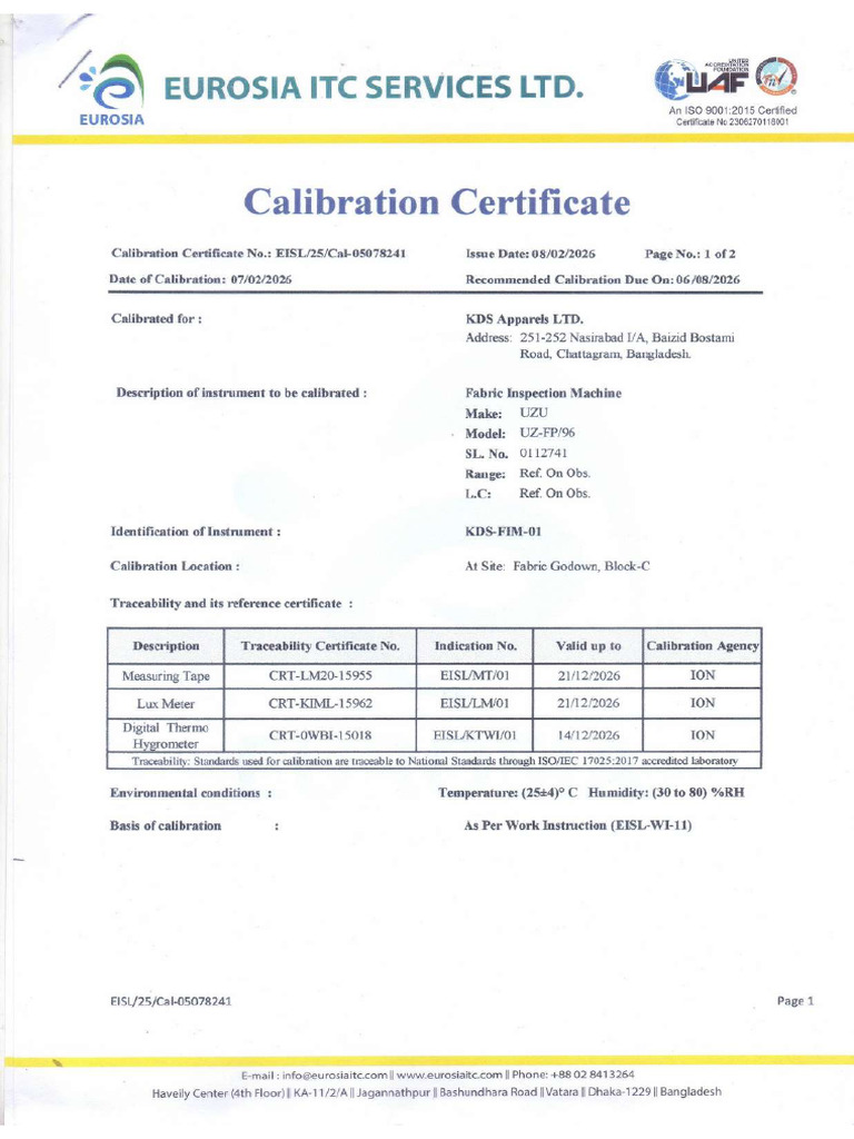 Calibration | PDF