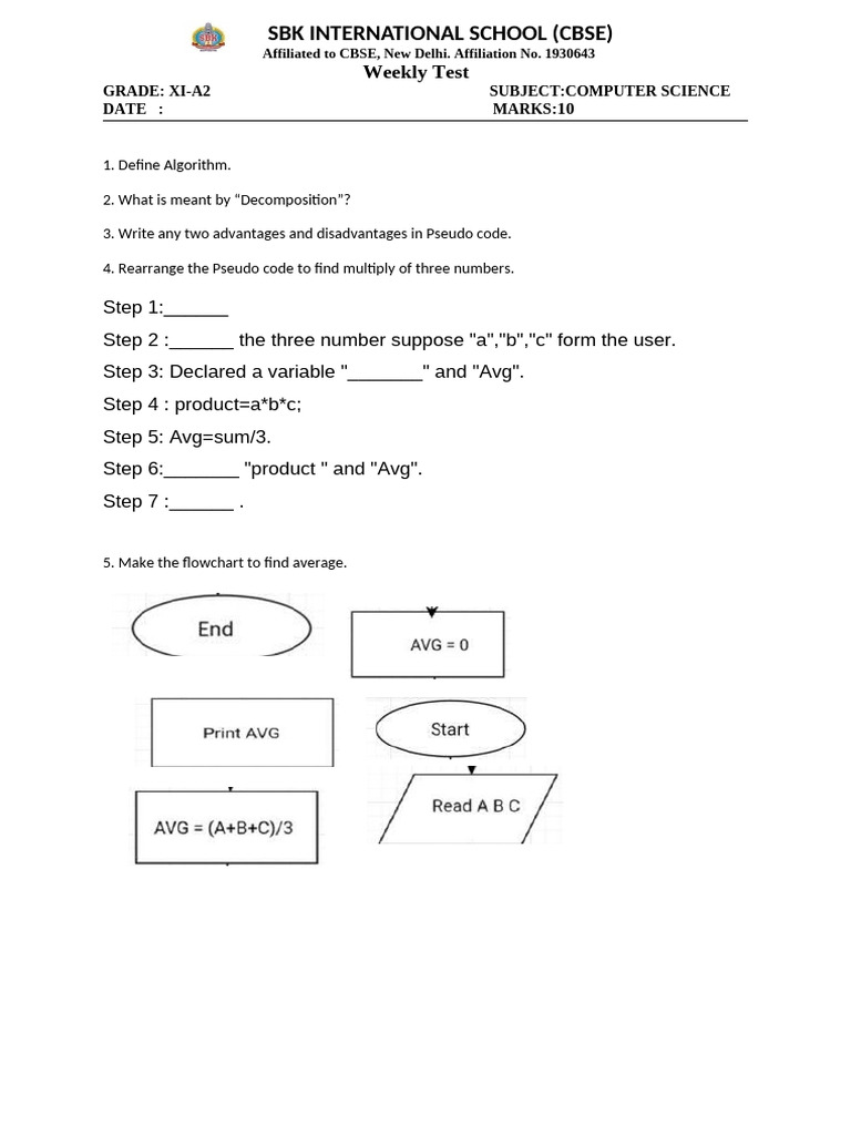 Xi Week Test | PDF
