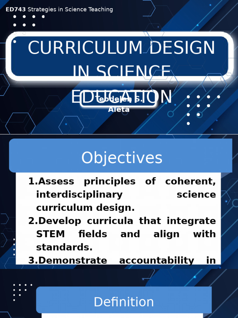 Curriculum Design in Science Education | PDF | Curriculum | Science ...