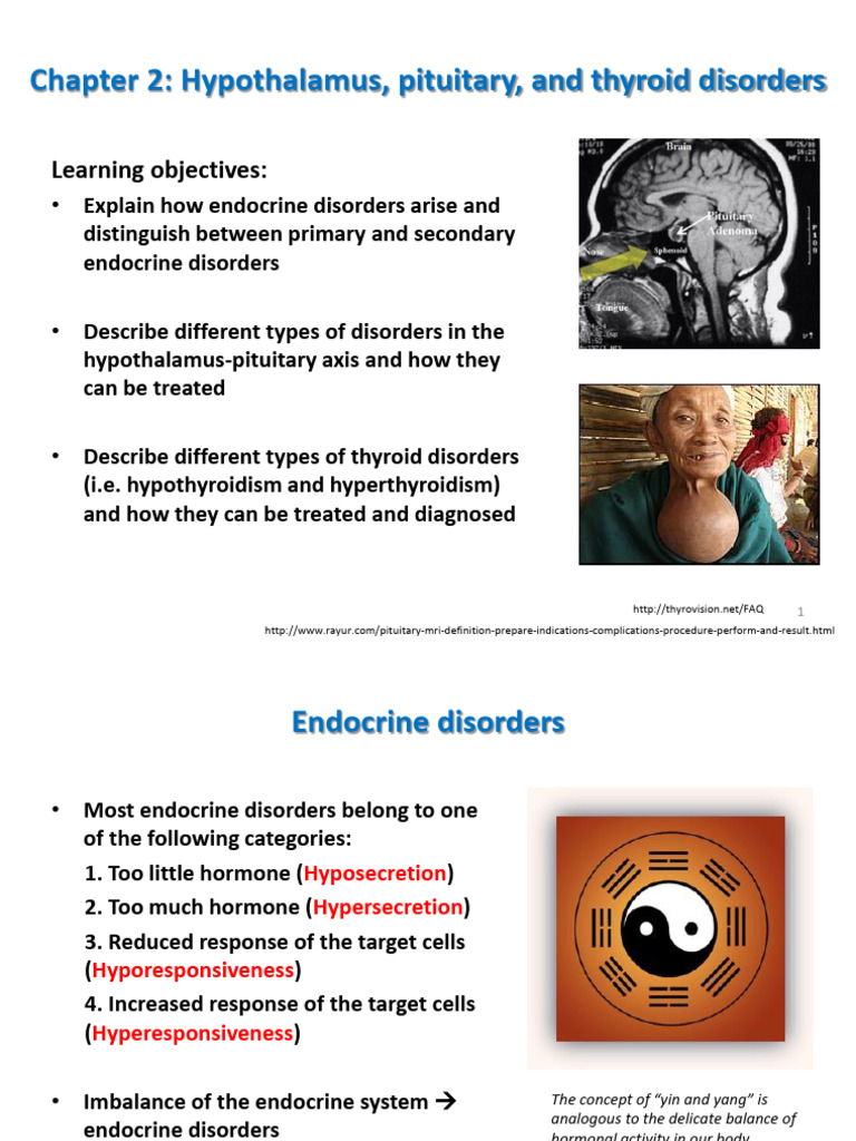 APP Chapter 2 Hypothalamus - Pituitary and Thyroid Disorders | PDF ...