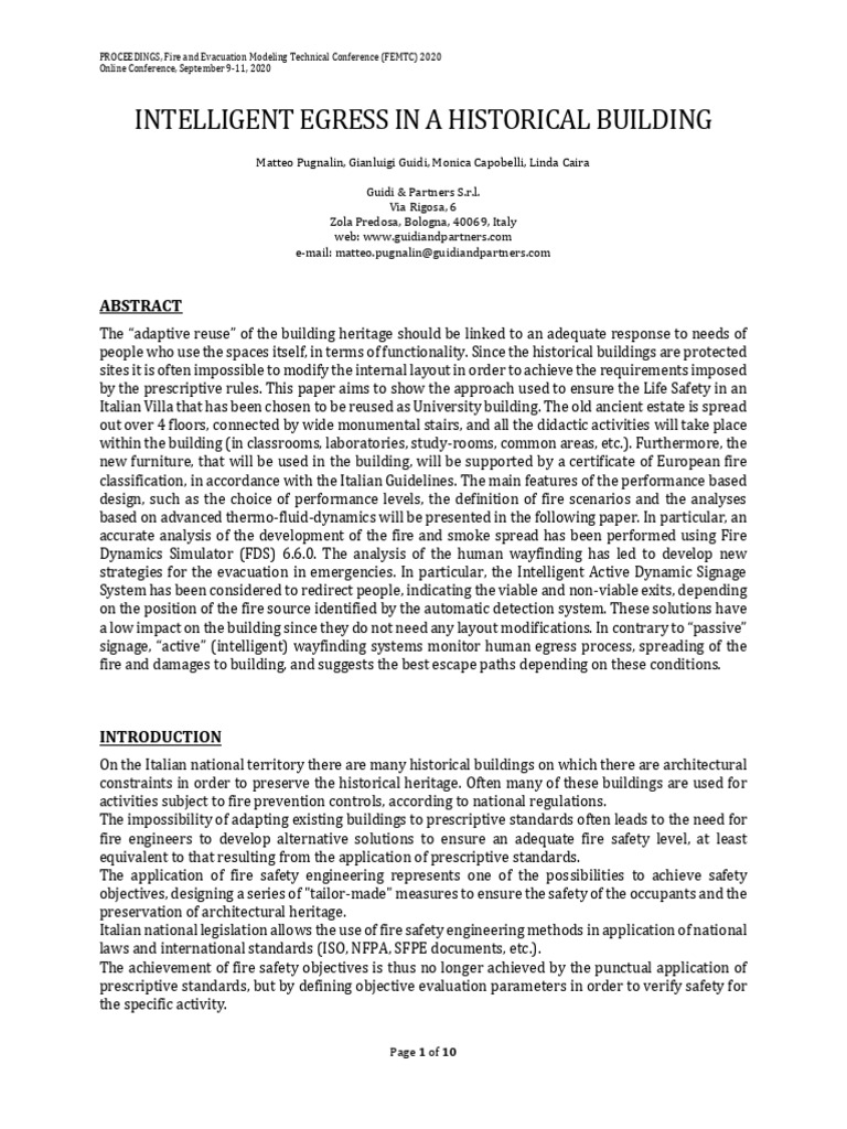 2020 - d3 12 Pugnalin Paper | PDF | Fire Safety | Simulation