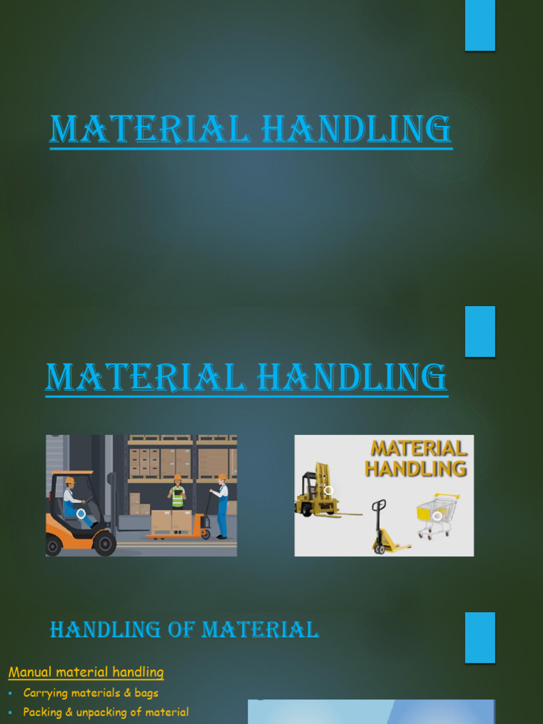Material Handling | PDF | Crane (Machine) | Forklift