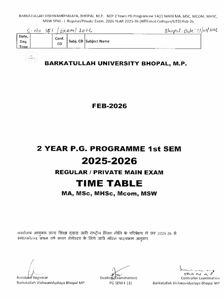 PG 2 Year | PDF