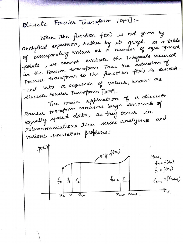 Discrete Fourier Transform (DFT) NOTES | PDF