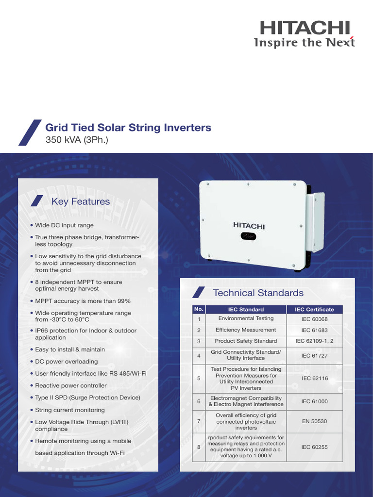 Solar String Inverter 350 KVA | PDF | Power Inverter | Electrical Grid