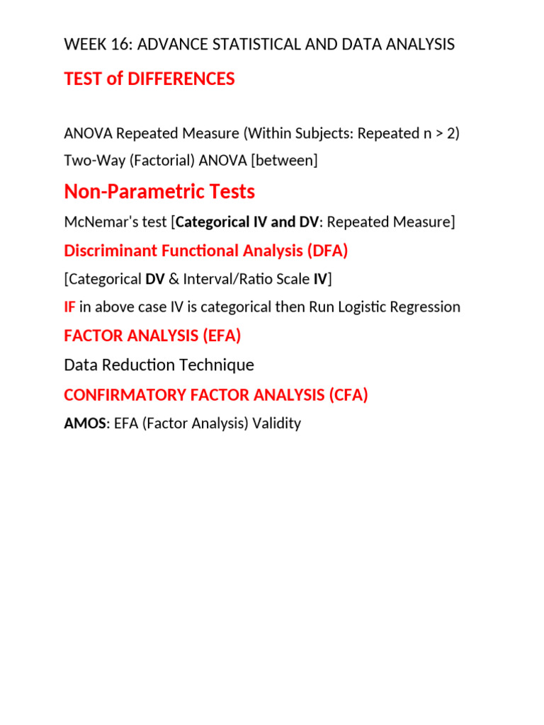 Week 16 Contents | PDF